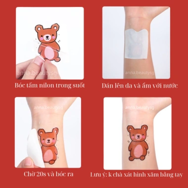 Hình dán trang điểm Tết má ửng hồng, makeup douyin cá tính, xăm tạm thời 39.000đ