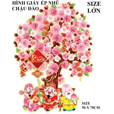 Hình Giấy Ép Nhũ 3D Chậu Đào & Mai – Dán Kính Trang Trí Tết Bình Ngọ 2.026 Giá ưu đãi 69.000đ 3