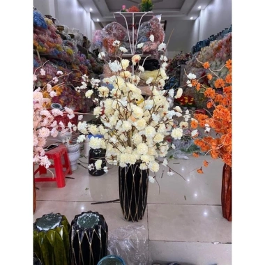 Hoa anh đào giả cao cấp loại 1 - 1 cành, râu mượt, giá chỉ 19.900₫ 2