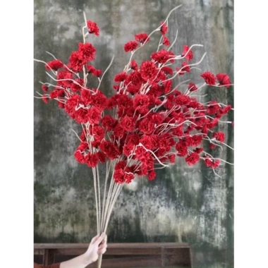 Hoa anh đào giả cao cấp loại 1 - 1 cành, râu mượt, giá chỉ 19.900₫ 10