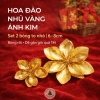Hoa Đào Cánh Kép Nhũ Vàng - Decor Tết Đẹp, Cắm Bình, Gắn Giỏ Quà, Chụp Ảnh, Bàn Thờ - Giá 19.999đ