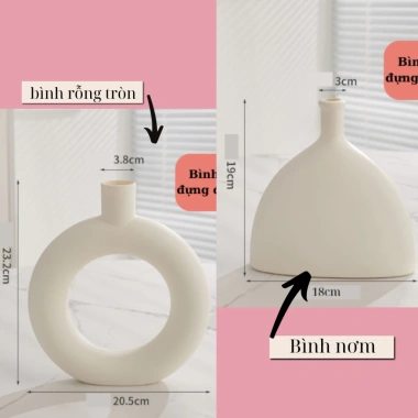 Hoa đỗ quyên giả 68cm - Hoa lụa nhân tạo kèm bình nhựa, trang trí phòng, Endy shop - 71.000₫ 5