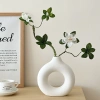 Hoa đỗ quyên giả 68cm - Hoa lụa nhân tạo kèm bình nhựa, trang trí phòng, Endy shop - 71.000₫ 7