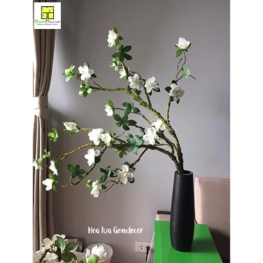 Hoa đỗ quyên giả cao cấp - Hoa lụa đẹp, trang trí nhà, giảm giá 38.000₫