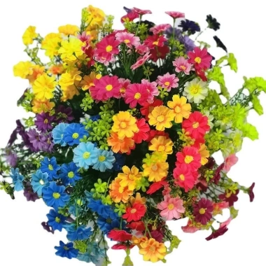 Hoa giả 34cm 28 bông cúc trang trí phòng ngủ Quà mẹ 8/3, người yêu, chỉ 16.900 VND 4