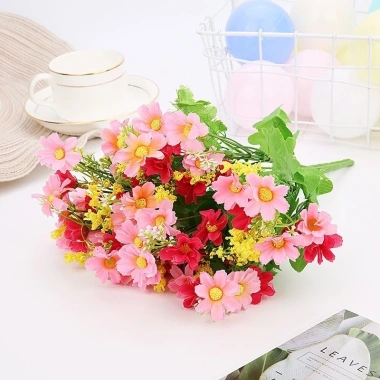 Hoa giả 34cm 28 bông cúc trang trí phòng ngủ Quà mẹ 8/3, người yêu, chỉ 16.900 VND 5