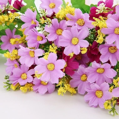 Hoa giả 34cm 28 bông cúc trang trí phòng ngủ Quà mẹ 8/3, người yêu, chỉ 16.900 VND 9