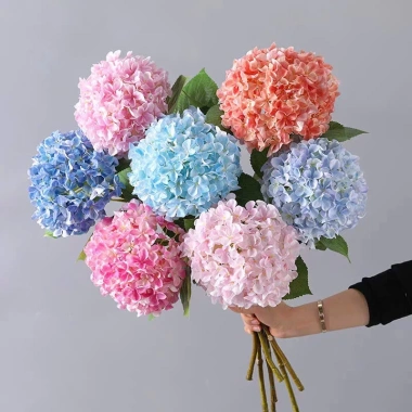 Hoa giả cẩm tú cầu lụa bông 20cm - Trang trí nhà, studio chụp ảnh, giá 76.000đ