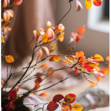 Hoa giả cành lá tầm xuân nhỏ vintage - Trang trí nhà cửa, đạo cụ chụp ảnh, giá 40.000₫ 6