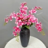 Hoa giả cành lẻ 9 bông 70cm - Hải đường lụa cao cấp, decor nhà cửa, 19.000 5