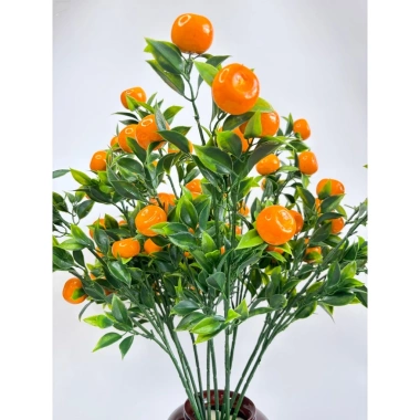 Hoa giả Cành Quýt 9 quả - Trang trí Tết cao cấp, siêu đẹp, giá 49.000 VNĐ