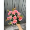 Hoa giả Combo 5-10 cành Hoa Hồng Tỷ Muội Lụa Hồng Sophia - Giá chỉ 140.000 VNĐ 4