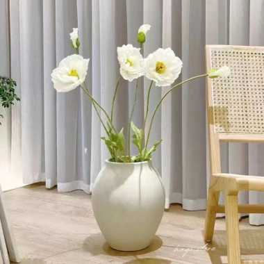 Hoa giả hoa anh túc lụa 110cm – Trang trí nhà, phụ kiện chụp hình, giá 39.800₫