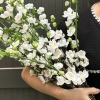 Hoa giả lụa cành đào cổ, cành mai đào, Trang trí Tết sang, giảm giá 98.000đ 4