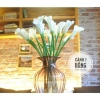 Hoa giả rum calla lily cao su cành dài 70cm siêu đẹp - Giá 26.000đ 2