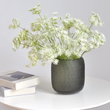Hoa giả Tiểu Hồi Hương 52cm - 1 cành 3 nhánh, Trang trí nhà, tiệc cưới, cổng hoa - Giá chỉ 34.000₫