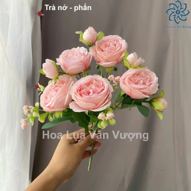 Hoa Giả Trà Nở Cành 5 Bông 4 Nụ Cắm Bình - Giá Ưu Đãi 31,603₫ (Giảm 22%) 10