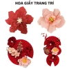 Hoa giấy nhún handmade trang trí lễ Tết, cưới, phòng khách - Giá chỉ 8.500đ
