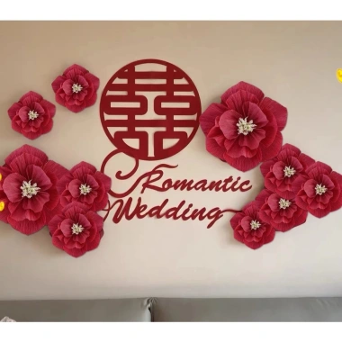 Hoa giấy nhún handmade trang trí lễ Tết, cưới, phòng khách - Giá chỉ 8.500đ