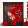Hoa giấy trang trí backdrop chụp ảnh - Phông nền lễ cưới, sinh nhật, nhà hàng, lễ hội Trung Thu, Tết - Giá 8.640₫ 4