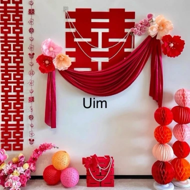 Hoa giấy trang trí backdrop chụp ảnh - Phông nền lễ cưới, sinh nhật, nhà hàng, lễ hội Trung Thu, Tết - Giá 8.640₫
