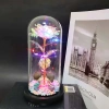 Hoa Hồng 3D LED Lồng Kính + Keo Túi Xách & Thiệp - Quà Valentine, Sinh Nhật, 8/3 4