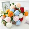 Hoa hồng giả 65cm 2 bông 1 nụ đa màu tự nhiên - Trang trí tiệc cưới, nhà, 9.900₫ 7