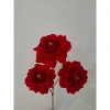 Hoa lụa 3 bông cao cấp màu đỏ decor tiệc cưới, sự kiện, tiệm cà phê, giá 18.000đ 7