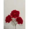 Hoa lụa 3 bông cao cấp màu đỏ decor tiệc cưới, sự kiện, tiệm cà phê, giá 18.000đ 10