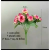 Hoa lụa cao cấp combo 4 cành hoa hồng tỷ muội 25cm tặng 1 bình nhựa cứng 7 hoa 7 nụ giá 155.000 VND 4