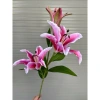 Hoa Ly Giả Cánh Xoăn Bông Size Lớn Vải Lụa Cành Cao 70cm Trang Trí Nhà Cửa 58k 10