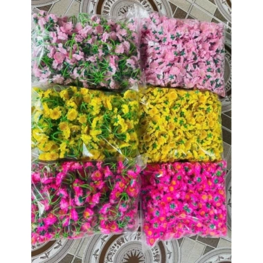 Hoa Mai và Hoa Đào Giả 1kg Trang Trí Tết Cổ Truyền - Giá Ưu Đãi 40.000 VNĐ