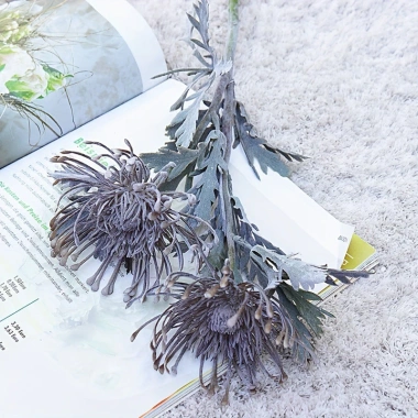 Hoa móng vuốt cua nhân tạo 2 nhánh ngắn phong cách pincushion – trang trí lễ hội, vòng hoa, bình hoa cho phòng cưới 9 Hoa móng vuốt cua nhân tạo 2 nhánh ngắn phong cách pincushion – trang trí lễ hội, vòng hoa, bình hoa cho phòng cưới 9