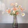Hoa poppy giả lụa anh túc 1 nhánh 3 bông 1 nụ nhiều màu decor phòng 14.000₫