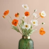 Hoa poppy giả lụa anh túc 1 nhánh 3 bông 1 nụ nhiều màu decor phòng 14.000₫ 6