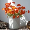 Hoa poppy giả lụa anh túc 1 nhánh 3 bông 1 nụ nhiều màu decor phòng 14.000₫ 7
