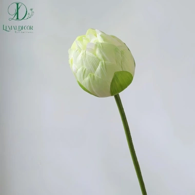 Hoa sen giả Quan Âm lụa cao cấp - Decor phòng khách, nhà hàng, giảm còn 34k 10