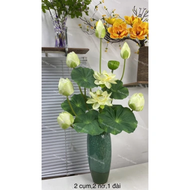 Hoa sen lụa decor sang trọng, trang trí nhà cửa - Giá ưu đãi 50.000 VND