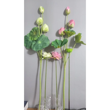Hoa sen lụa decor sang trọng, trang trí nhà cửa - Giá ưu đãi 50.000 VND