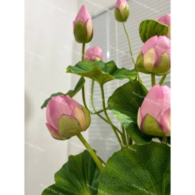 Hoa sen lụa decor sang trọng, trang trí nhà cửa - Giá ưu đãi 50.000 VND