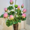Hoa sen lụa trang trí sang trọng, giá ưu đãi 99.000đ, decor nội thất, chất liệu mềm mại, thiết kế tinh tế 2
