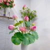 Hoa sen lụa trang trí sang trọng, giá ưu đãi 99.000đ, decor nội thất, chất liệu mềm mại, thiết kế tinh tế 4