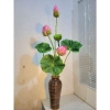 Hoa sen lụa trang trí sang trọng, giá ưu đãi 99.000đ, decor nội thất, chất liệu mềm mại, thiết kế tinh tế 6
