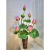 Hoa sen lụa trang trí sang trọng, giá ưu đãi 99.000đ, decor nội thất, chất liệu mềm mại, thiết kế tinh tế 8