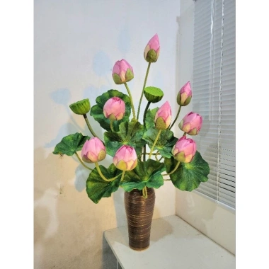 Hoa sen lụa trang trí sang trọng, giá ưu đãi 99.000đ, decor nội thất, chất liệu mềm mại, thiết kế tinh tế 10 Hoa sen lụa trang trí sang trọng, giá ưu đãi 99.000đ, decor nội thất, chất liệu mềm mại, thiết kế tinh tế 10