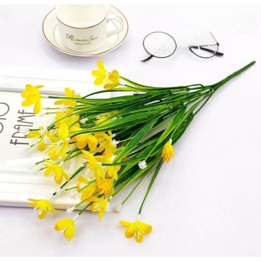 Hoa Thuỷ Tiên Giả 1 Cụm - Trang Trí Nhà Cửa, Decor Xinh, Giá Ưu Đãi 26.000đ 9