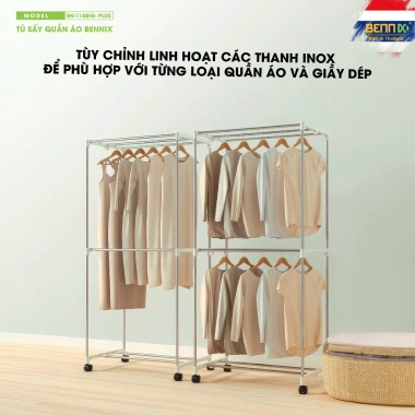 HOÀ TỐC 2.025 Tủ Sấy/Máy Sấy Quần Áo Bennix - Sấy Nhanh, Diệt Khuẩn, Khử Mùi, Bảo Vệ Quần Áo, Giá Ưu Đãi 1,200,000 VND 4 HOÀ TỐC 2.025 Tủ Sấy/Máy Sấy Quần Áo Bennix - Sấy Nhanh, Diệt Khuẩn, Khử Mùi, Bảo Vệ Quần Áo, Giá Ưu Đãi 1,200,000 VND 4