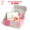 Hỏa Tốc 2H Set Quà Tặng Sinh Nhật Túi Xách Nữ IV Pink Cao Cấp - Quà Kỷ Niệm Đặc Biệt Cho Người Yêu