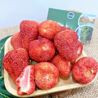 Hỏa Tốc 500g Dâu Tây Sấy Giòn Loại 1 Đà Lạt Chua Ngọt Giòn Tan Giá 78.000đ 5