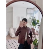 HOÀ TỐC Áo khoác da cao cấp phong cách Hàn Quốc - Giảm giá 515k, chỉ 669.5k 5